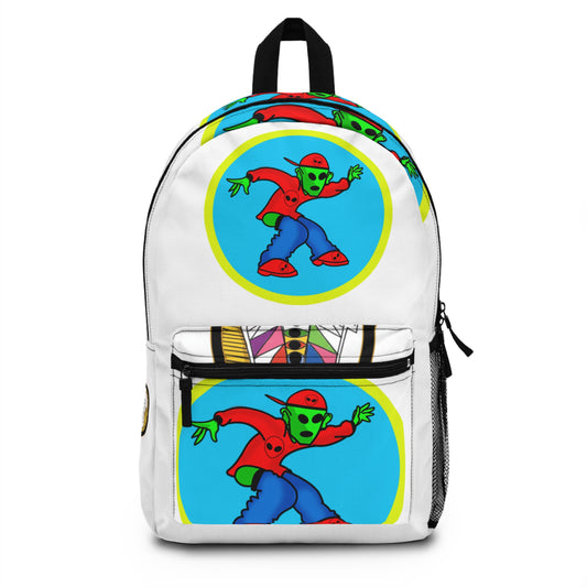 Alien-Inspired Backpack, Cool Kids' Bag, Fun School Accessory, Trendy Travel Companion, Perfect for Halloween and Parties